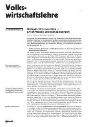 Behavioral Economics - Erkenntnisse und ... - Ruckriegel.org