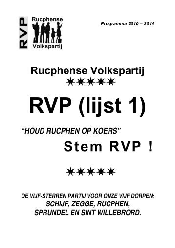 Stem RVP ! - Gemeente Rucphen