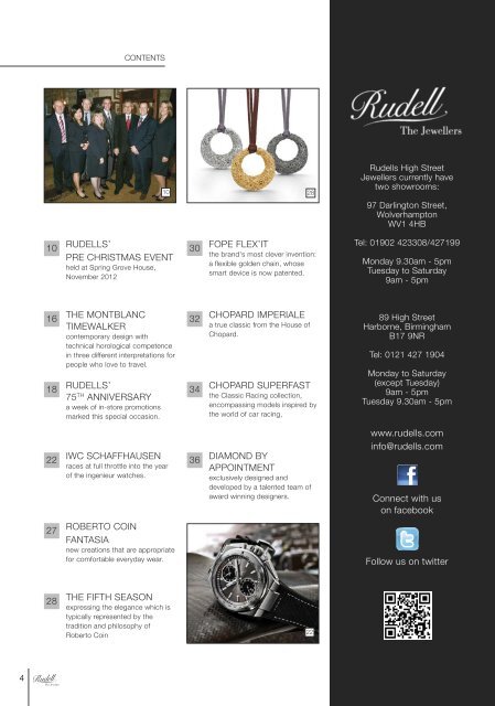 SPRING MAGAZINE - Rudell The Jewellers