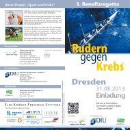 Flyer Dresden 2013 - Rudern gegen Krebs