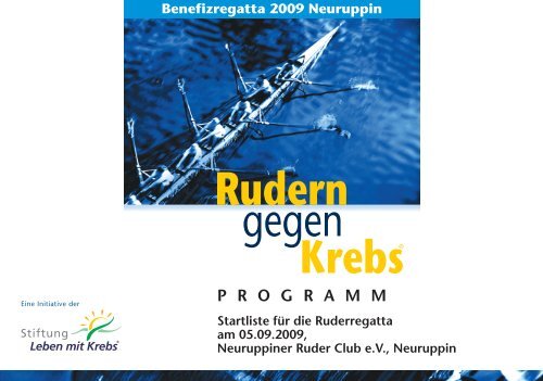 Programmheft Neuruppin 2009 - Rudern gegen Krebs