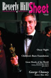 George Clooney - Beverly Hills Sheet Official Website