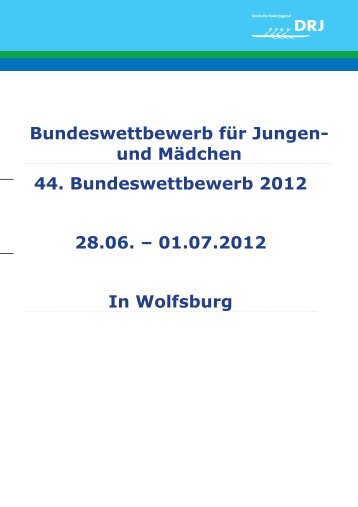 und MÃ¤dchen 44. Bundeswettbewerb 2012 28.06 ... - Rudern.de