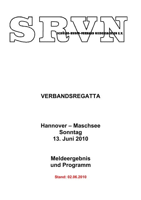 VERBANDSREGATTA Hannover â Maschsee Sonntag ... - Rudern.de