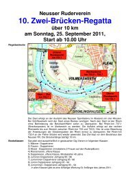 Zwei-Brücken-Regatta Neuss Ausschreibung 2011 - Rudersport.com