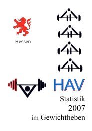 2007 HAV Statistik - Rudi Seidel