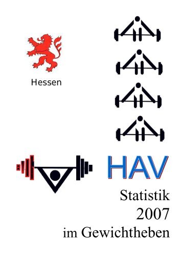 2007 HAV Statistik - Rudi Seidel