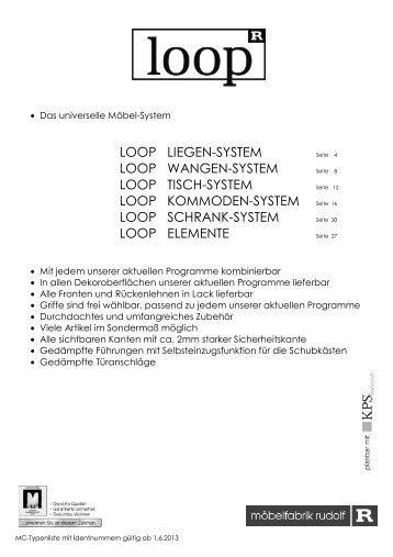 Typenplan mit Identnummern (PDF, 0,8 MB) - Rudolf Möbel
