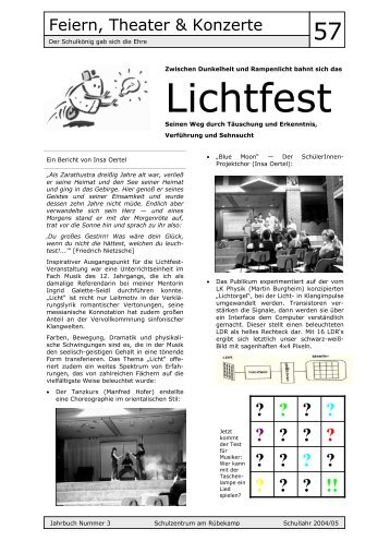 Lichtfest - Schulzentrum RÃ¼bekamp