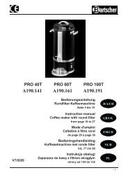 Komplett-Handbuch Kaffeemaschine Bartscher PRO 100T