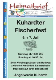 Kuhardter Fischerfest - Verbandsgemeinde RÃ¼lzheim