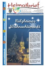 Rülzheimer Weihnachtsmarkt - Verbandsgemeinde Rülzheim