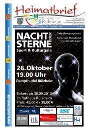 26. Oktober 19.00 Uhr - Verbandsgemeinde Rülzheim