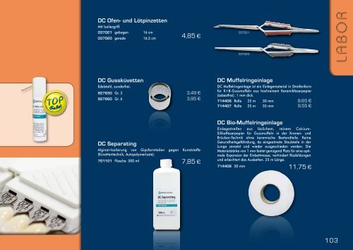 DC Produktkatalog (PDF) - Dental Central