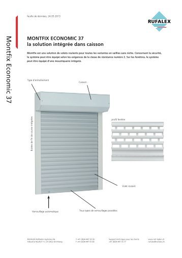 Montfix Economic 37 - Rufalex Rollladen-Systeme AG