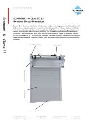 Produkteblatt deutsch (PDF 500 KB) - Rufalex Rollladen-Systeme AG