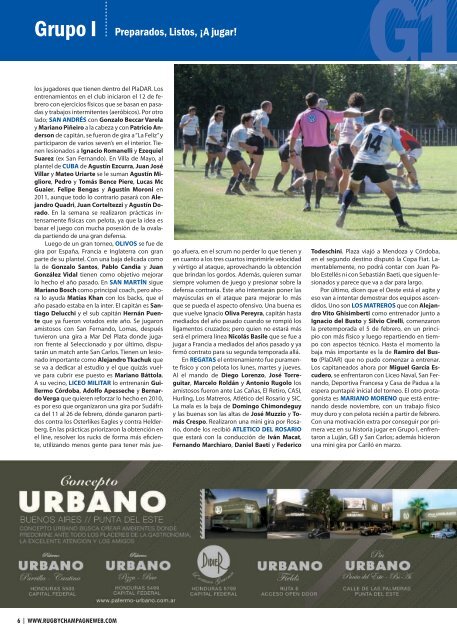 Link RCH Revista Marzo N 87 - Rugby Champagne Web