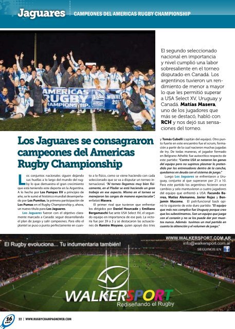 Revista RCH NÂ° 104 â Octubre 2012 - Rugby Champagne Web