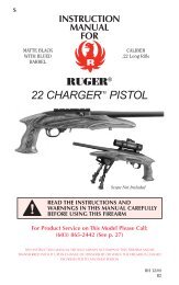 Ruger 22 Charger Owner's Manual - Tacticool22.com