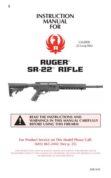 RUGERÂ® SR-22TM RIFLE