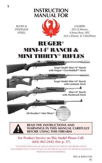 Instruction Manual - Ruger