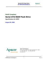 Serial ATA RAID Flash Drive - Apacer