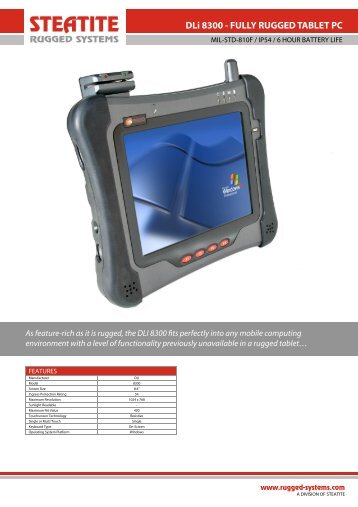 DLI 8300 Datasheet - Steatite Rugged Systems