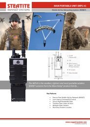 Man Portable Unit MPU-4 Datasheet - Steatite Rugged Systems