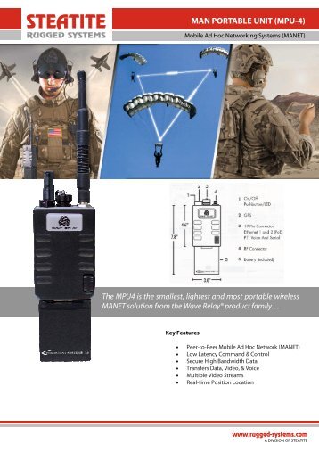 Man Portable Unit MPU-4 Datasheet - Steatite Rugged Systems