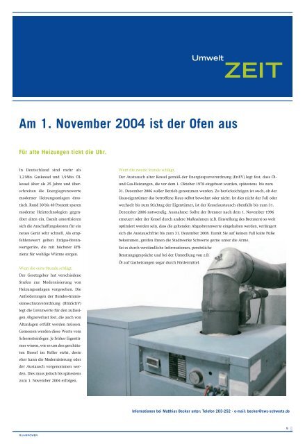 Nr. 05 - Oktober 2003 - Stadt Schwerte