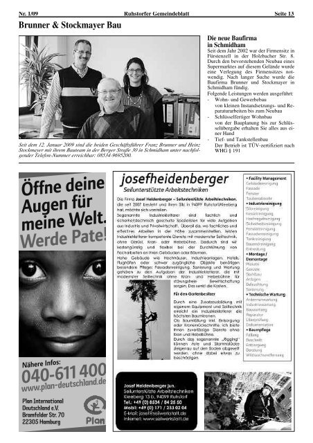 Gemeindeblatt 2009 Nummer 1 - Ruhstorf ad Rott