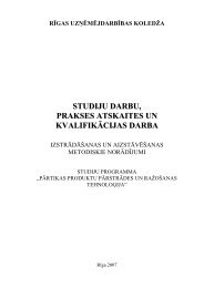 PÄrtikas produktu pÄrstrÄdes un raÅ¾oÅ¡anas tehnoloÄ£ija - RÄ«gas ...