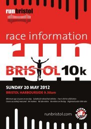 race information - Bristol Half Marathon