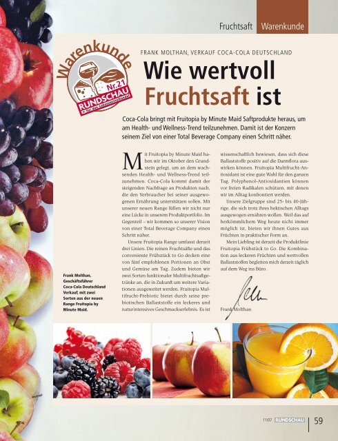 Wie wertvoll Fruchtsaft ist