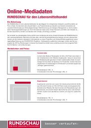 Online-Mediadaten - RUNDSCHAU fÃ¼r den Lebensmittelhandel