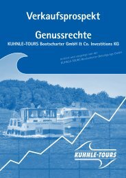 Verkaufsprospekt Kapitel 1-3: Die Kapitalanlage im ... - Kuhnle-Tours