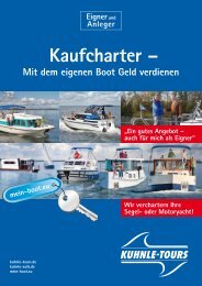 Hausboot-Kaufcharter - Mein Boot