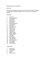 roncker's running spot