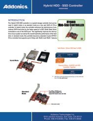 Hybrid HDD - SSD Controller - Addonics