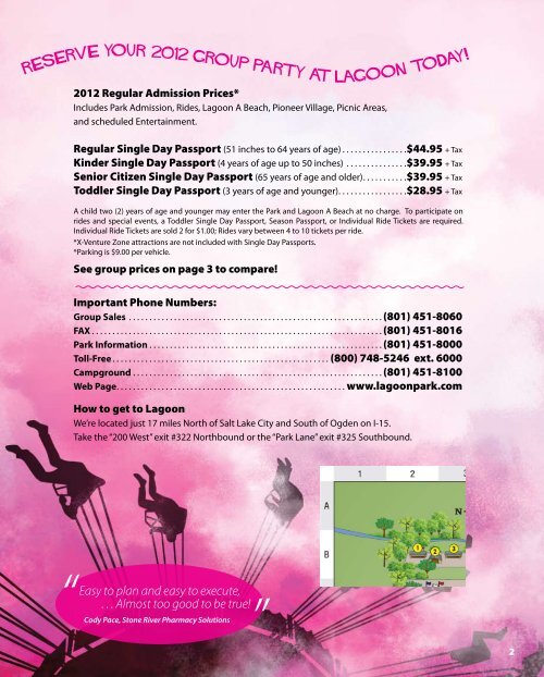 LAGOON 2012 GROUP BROCHURE