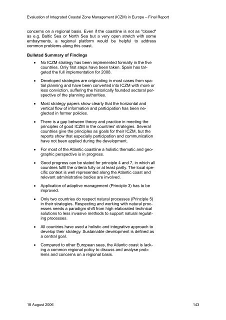 Evaluation of Integrated Coastal Zone Management (ICZM) in ...