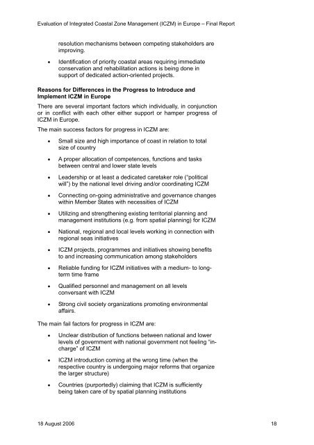 Evaluation of Integrated Coastal Zone Management (ICZM) in ...