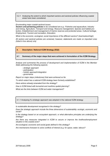 Evaluation of Integrated Coastal Zone Management (ICZM) in ...