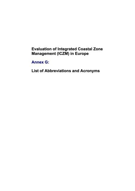 Evaluation of Integrated Coastal Zone Management (ICZM) in ...