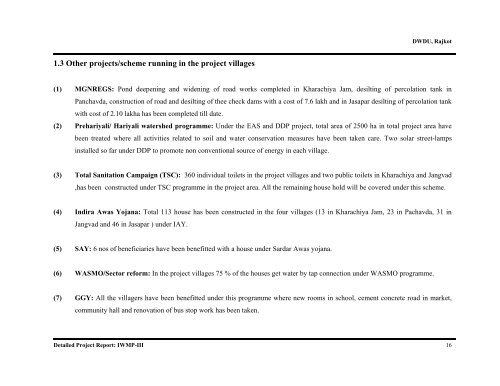 IWMP-3 - Commissionerate of Rural Development Gujarat State ...