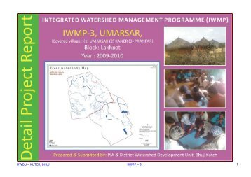 IWMP â 3 - Commissionerate of Rural Development Gujarat State
