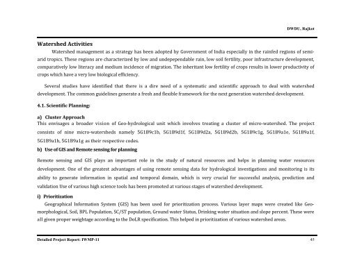 IWMP-11 - Commissionerate of Rural Development Gujarat State ...