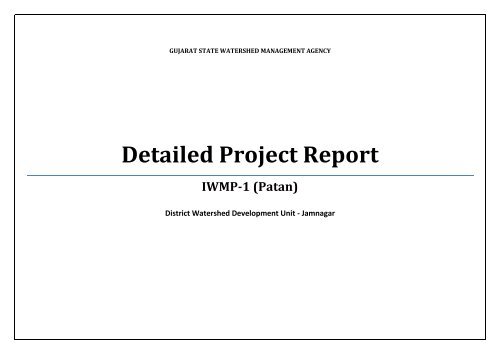 Detailed Project Report - Commissionerate of Rural Development ...