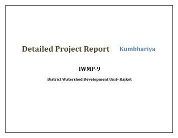 IWMP-9 - Commissionerate of Rural Development Gujarat State ...