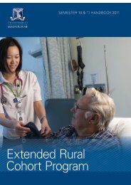 Extended Rural Cohort Program - School of Rural Health ...